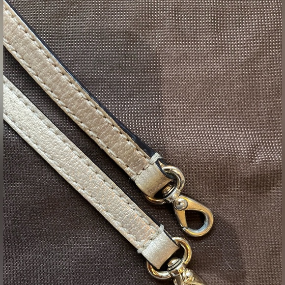 EUC Kate Spade Wellesley Rachelle Gold Leather Handbag - Picture 13 of 16